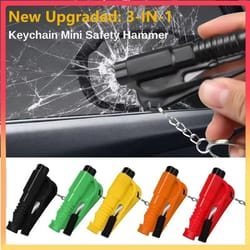 3 in 1 car emergency escape tool safety hammer and seat belt cutter