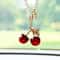 Cute Cherry Car Rearview Mirror Hanging Pendant Decoration 7