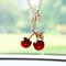 Cute Cherry Car Rearview Mirror Hanging Pendant Decoration 7