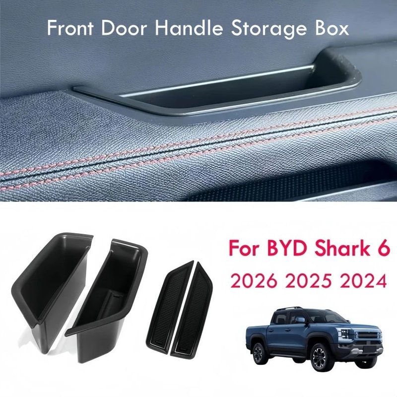 BYD Shark 6 Front Door Handle Storage Organizer Tray Set 6