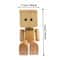 Mini Wooden Man Car Air Freshener Holder With Magnetic Swing Legs 3