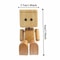Mini Wooden Man Car Air Freshener Holder With Magnetic Swing Legs 3
