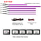 RGB Symphony Car Ambient Light Interior LED Strip Kit 6