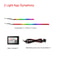 RGB Symphony Car Ambient Light Interior LED Strip Kit 5
