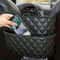 Large Capacity Car Seat Back Storage Net Leather Organizer Bag 5