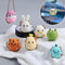 Handmade Crochet Animal Car Pendant Rearview Mirror Decor Duckling And Frog Charm 0
