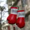 Mini Boxing Glove Car Mirror Hanging Ornament Christmas Rearview Decor 2