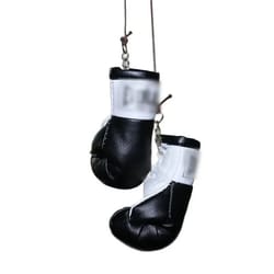 mini boxing glove car mirror hanging ornament christmas rearview decor