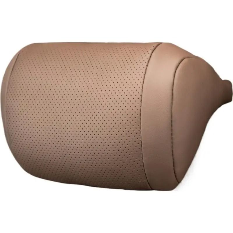 Luxury Nappa Leather Car Neck Pillow Breathable Soft Headrest Cushion 4