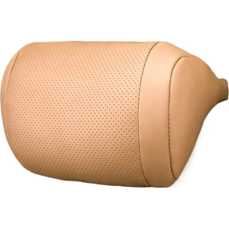 Luxury Nappa Leather Car Neck Pillow Breathable Soft Headrest Cushion 6