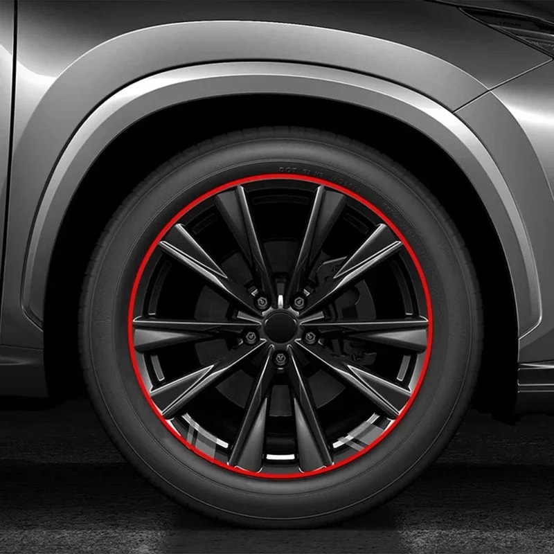 Universal Car Rim Protector Strip Wheel Edge Guard 8M Tire Protection Trim 12