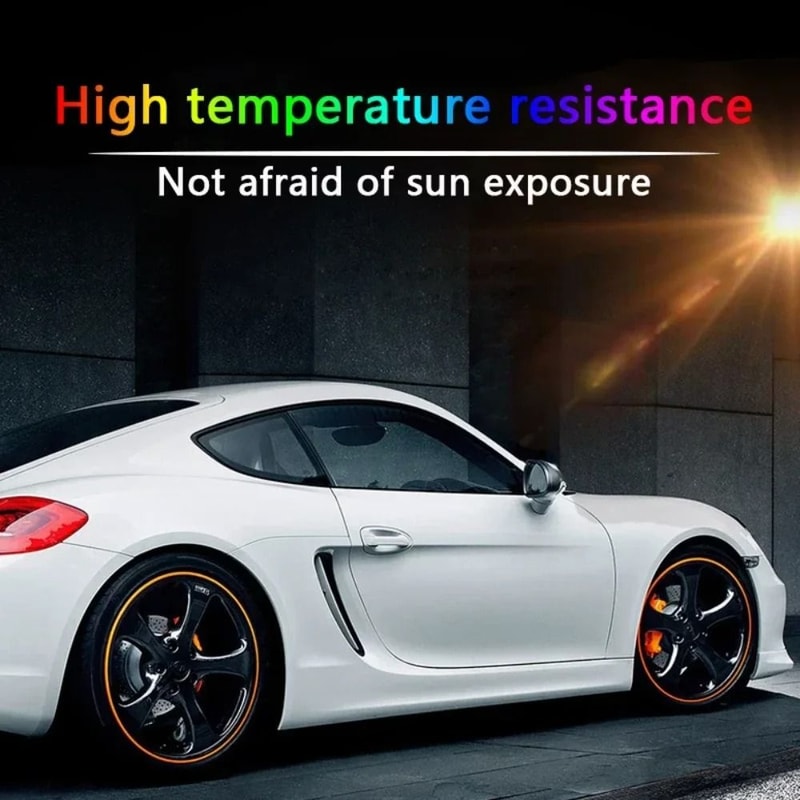 Universal Car Rim Protector Strip Wheel Edge Guard 8M Tire Protection Trim 13