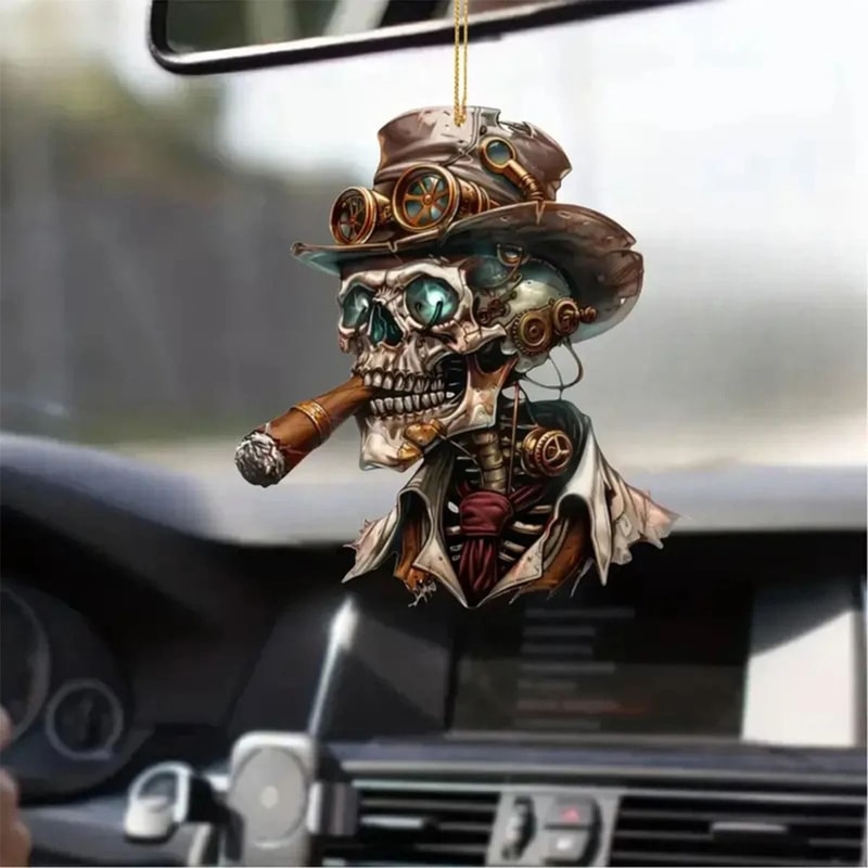 Personalized Halloween Car Rearview Mirror Acrylic Pendant Decoration 3