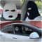Funny Universal Car Headrest Cover Face Mask Style Seat Protector 5