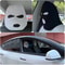 Funny Universal Car Headrest Cover Face Mask Style Seat Protector 5