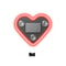 Solar LED Heart Neon Car Window Ambient Light Decoration 3