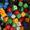 Plush Velvet Dice Car Hanging Pendant Rearview Mirror Decor Set 14