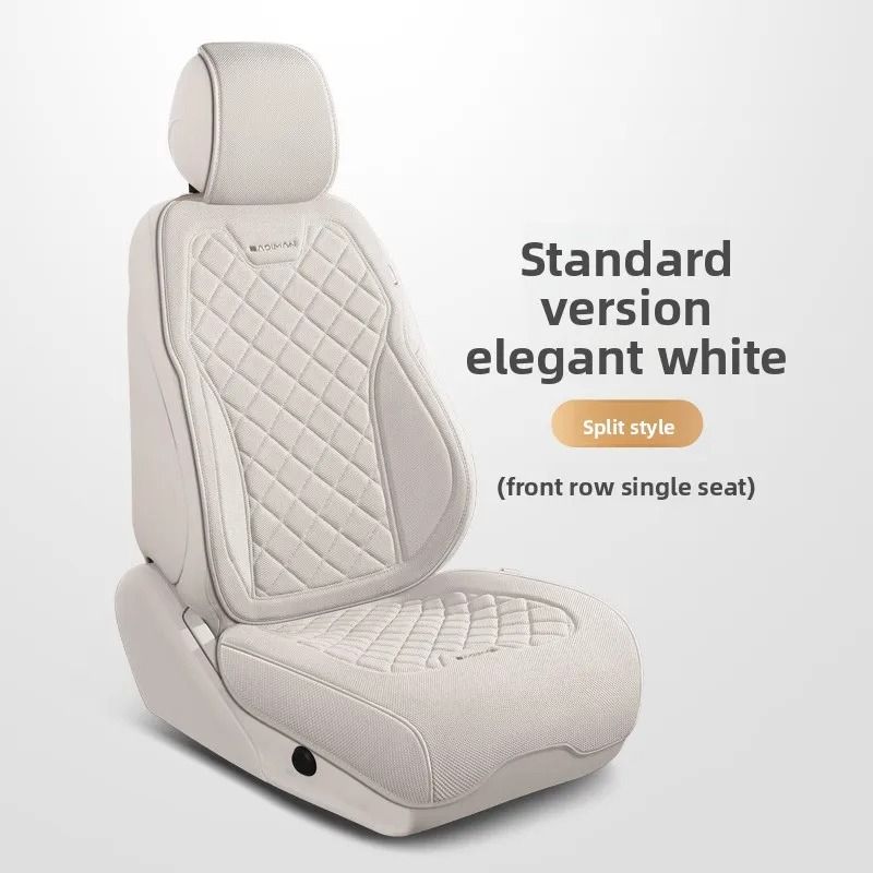 Luxury Linen Car Seat Cover Set Breathable Universal Seat Protector For Cars And SUVs 2