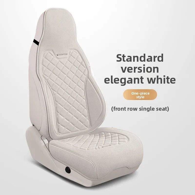 Luxury Linen Car Seat Cover Set Breathable Universal Seat Protector For Cars And SUVs 7