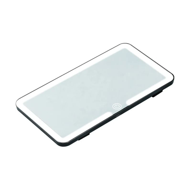 Rechargeable LED Car Vanity Mirror HD Sun Visor Makeup Mirror 0