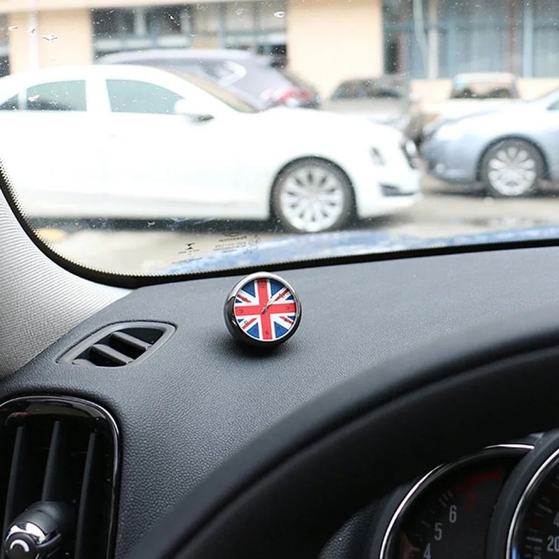 Mini Cooper Dashboard Clock Ornament Stylish Interior Watch Decoration 4