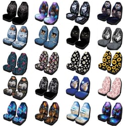universal car front seat covers washable polyester seat protectors set