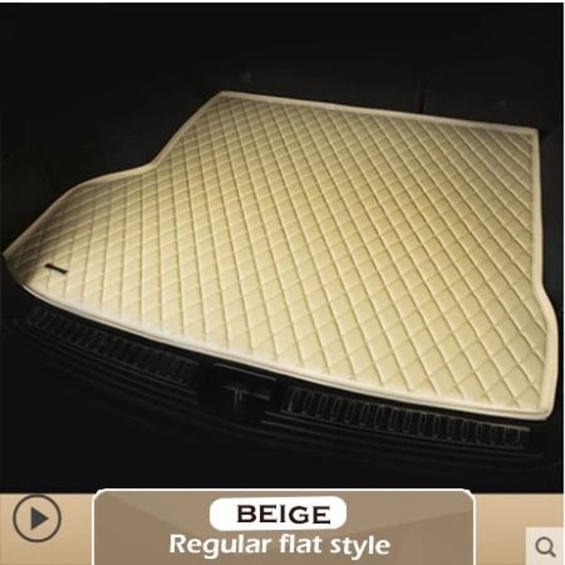 Tesla Model 3 Leather Car Trunk Mat Cargo Liner Boot Protector 4