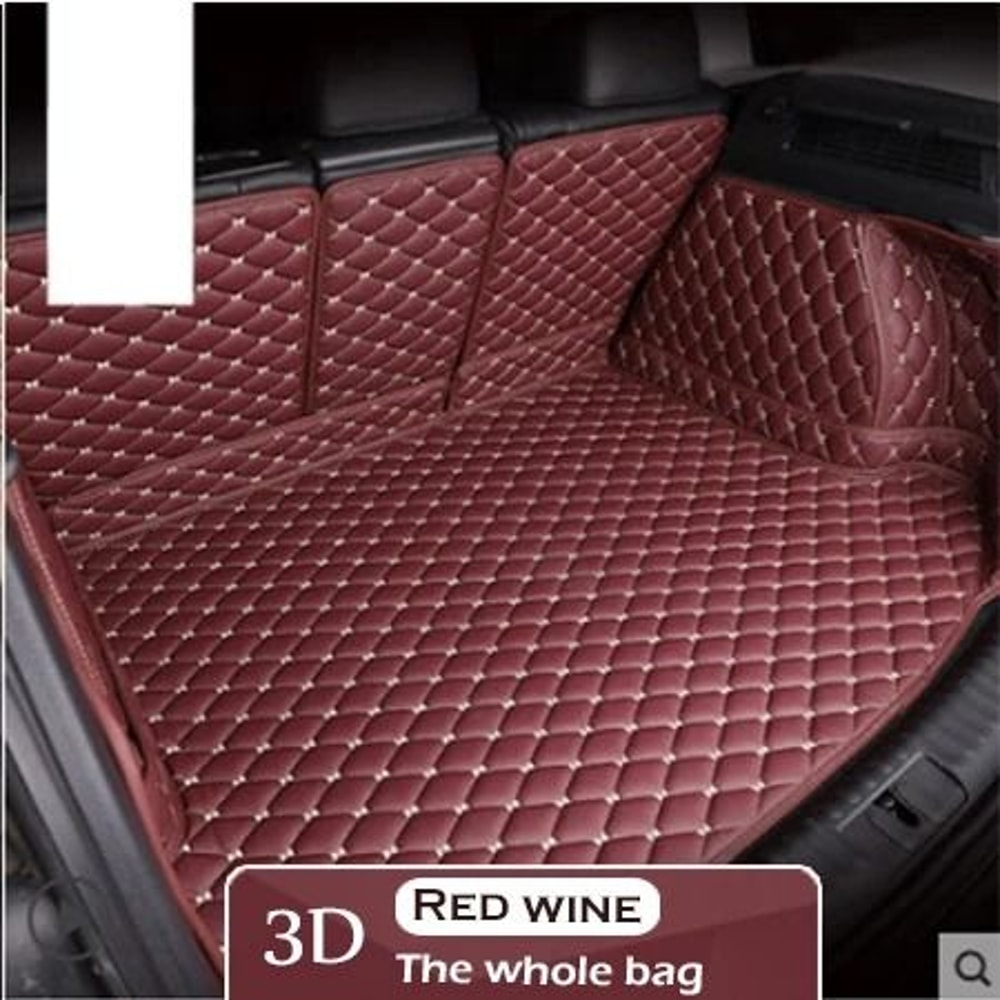 Tesla Model 3 Leather Car Trunk Mat Cargo Liner Boot Protector 12
