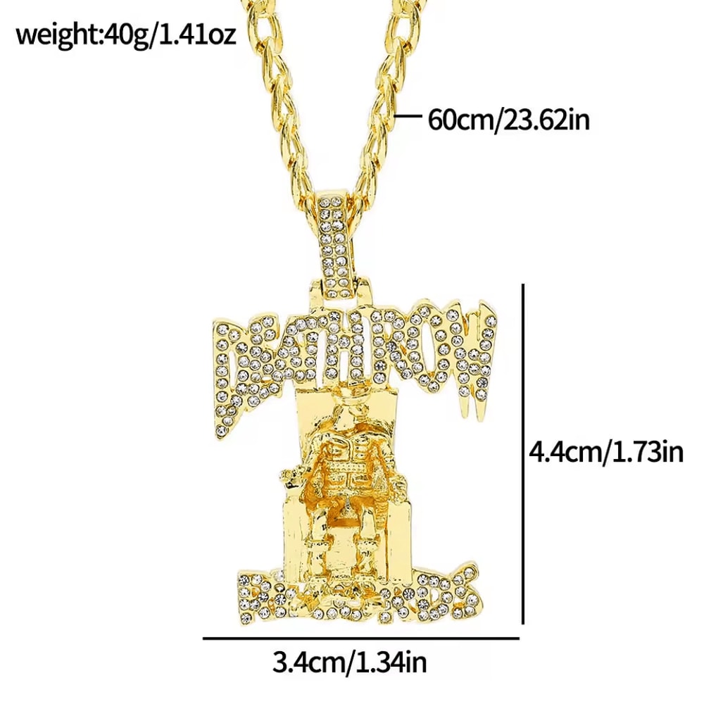 Iced Out Prisoner Pendant Necklace AAA Zircon Hip Hop Statement Chain 6
