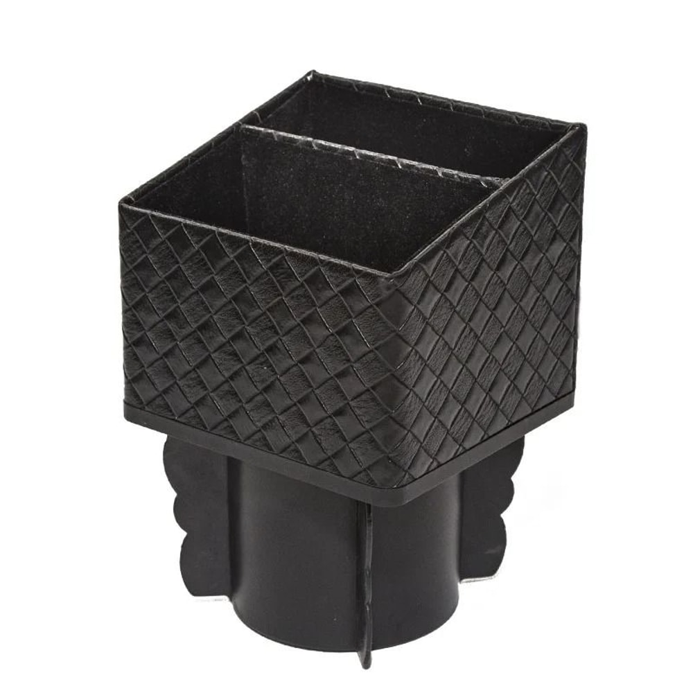 PU Leather Car Center Console Storage Box Phone Holder Organizer 3