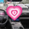 Y2K Pink Heart Car Air Freshener Hanging Fragrance Ornament 5