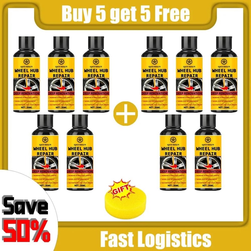 Wheel Rim Scratch Repair Paste Aluminum Alloy Hub Restorer 4