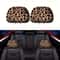 Leopard Print Car Headrest Covers 2 Piece Interior Accessory Set 3