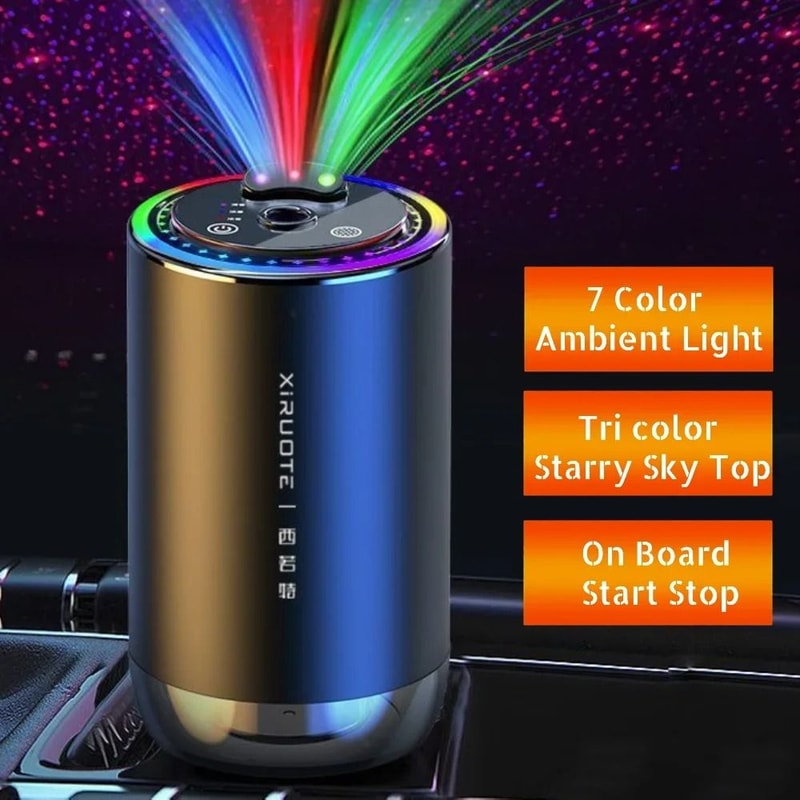 USB Rechargeable Car Air Freshener Essential Oil Fragrance Diffuser 7