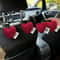 Plush Heart Shaped Car Seat Hooks Cute Backseat Organizer Set 7