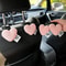 Plush Heart Shaped Car Seat Hooks Cute Backseat Organizer Set 9