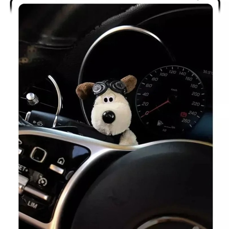 Cute Dog Car Wiper Decoration Dashboard Ornament Accessory 3
