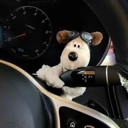 cute dog car wiper decoration dashboard ornament accessory