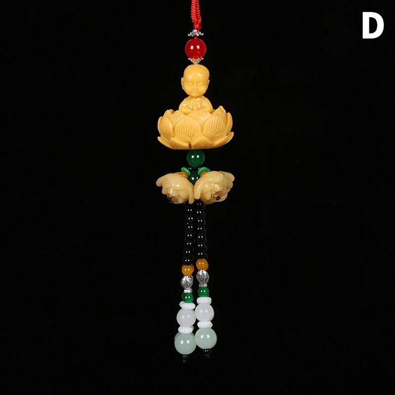 Chinese Style Pixiu Buddha Car Rearview Mirror Pendant 4