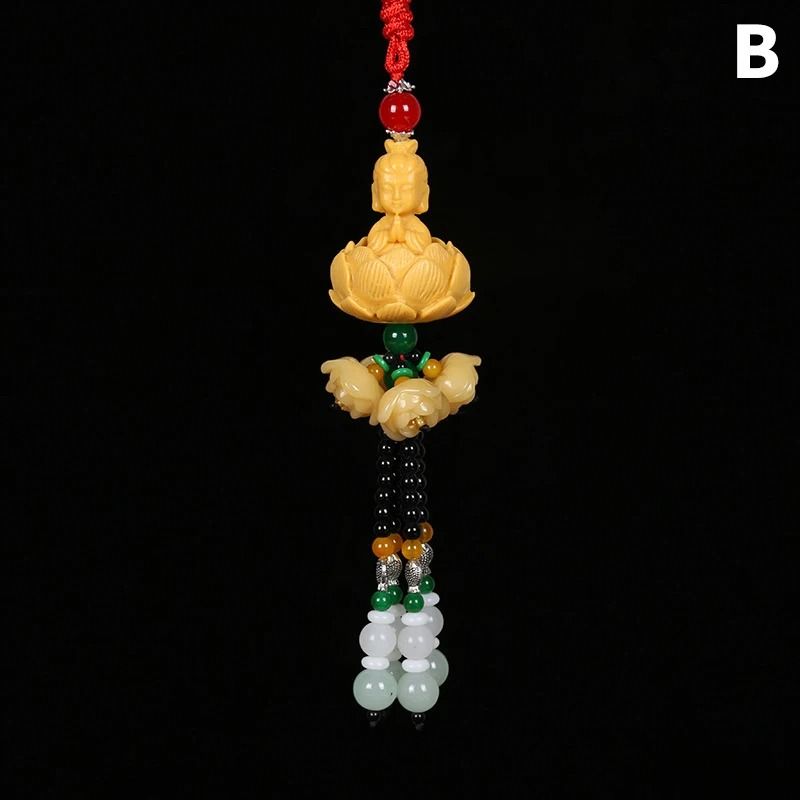 Chinese Style Pixiu Buddha Car Rearview Mirror Pendant 2
