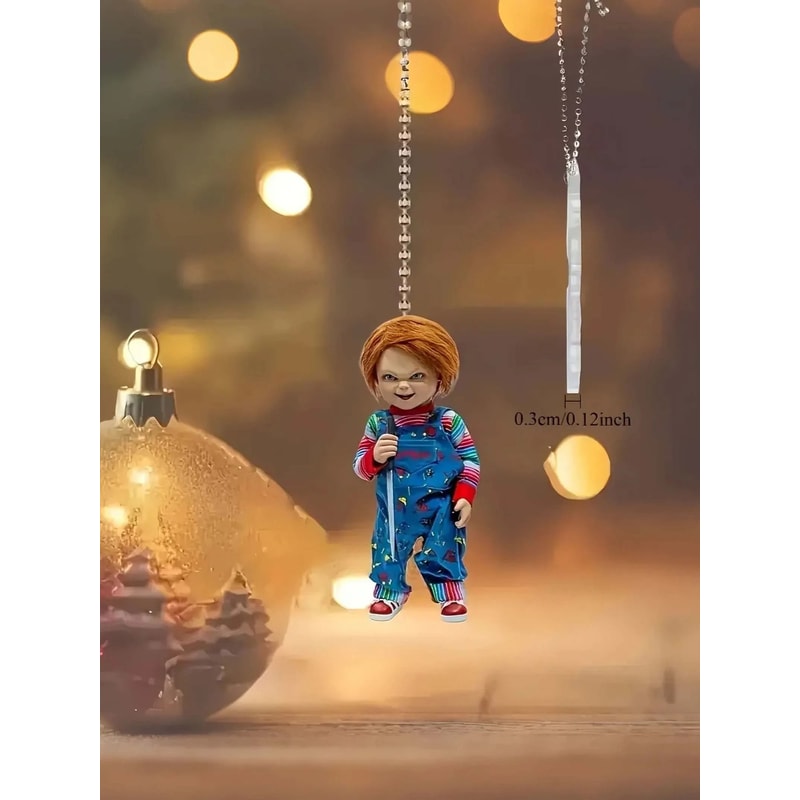 Halloween Jungle Acrylic Keychain Rearview Mirror Hanging Charm 4