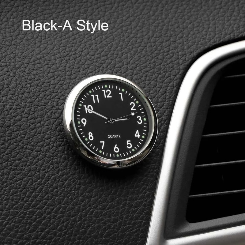 Mini Electronic Car Clock Dashboard Timepiece Ornament 1