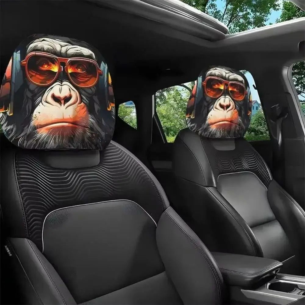 Universal Breathable Car Headrest Cover Set 19