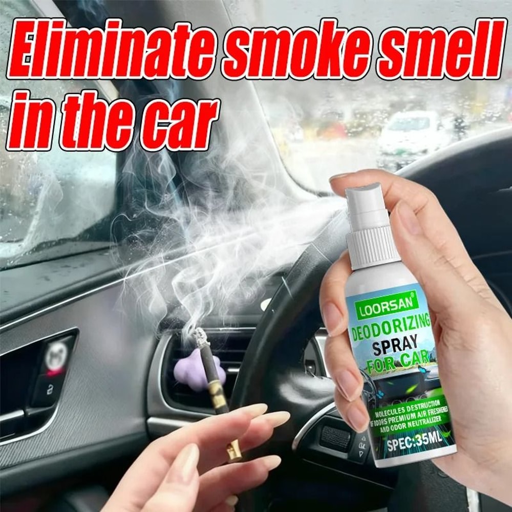 LOORSAN Car Deodorizing Spray Smoke Odor Eliminator 7