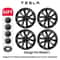 Arachnid Style Tesla Model 3 Wheel Cover Set 18 Inch Rim Caps 2