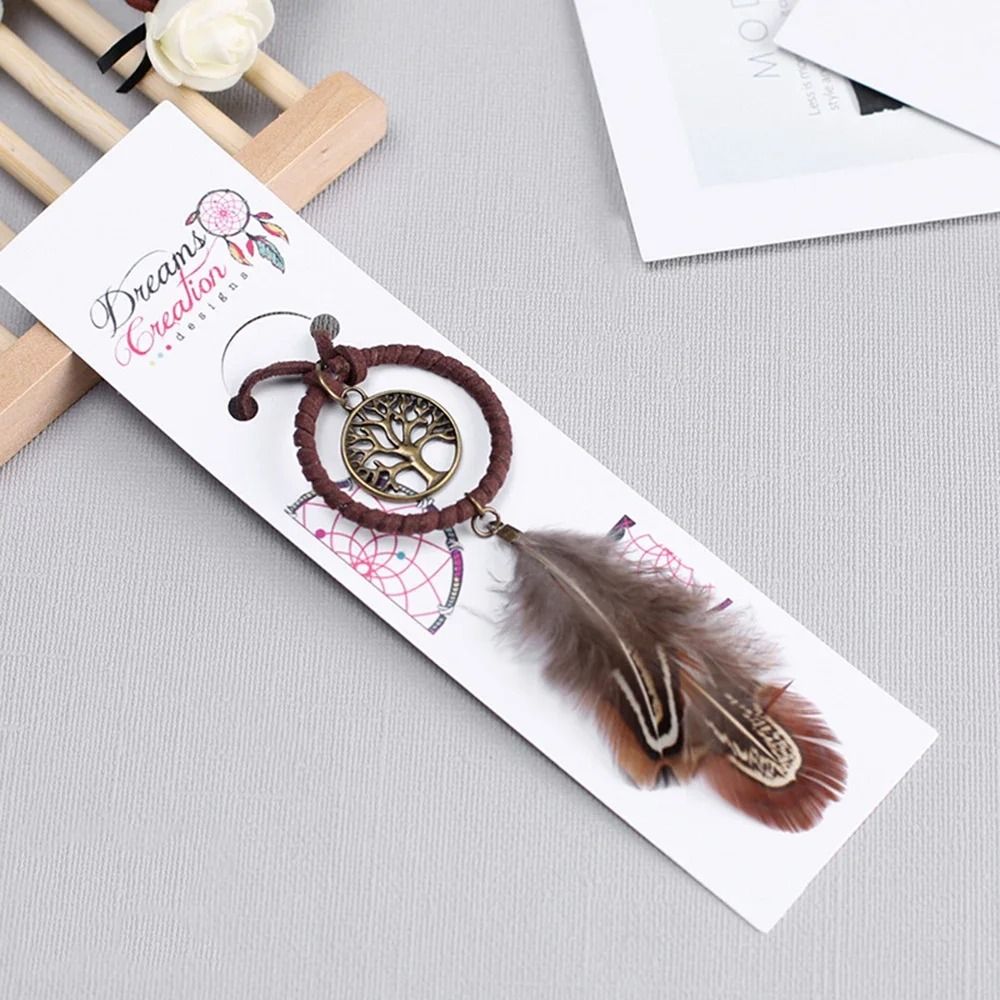 Dream Catcher Car Hanging Ornament Feather Rearview Mirror Decor Gift 2