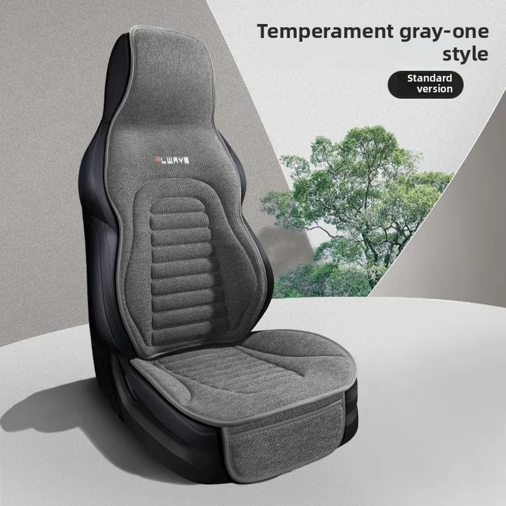 Universal Linen Car Seat Cover Breathable Anti Slip Seat Protector Cushion 8