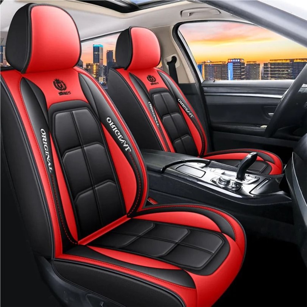 Universal Leather Car Seat Cushion Full Surround Breathable Seat Cover 5
