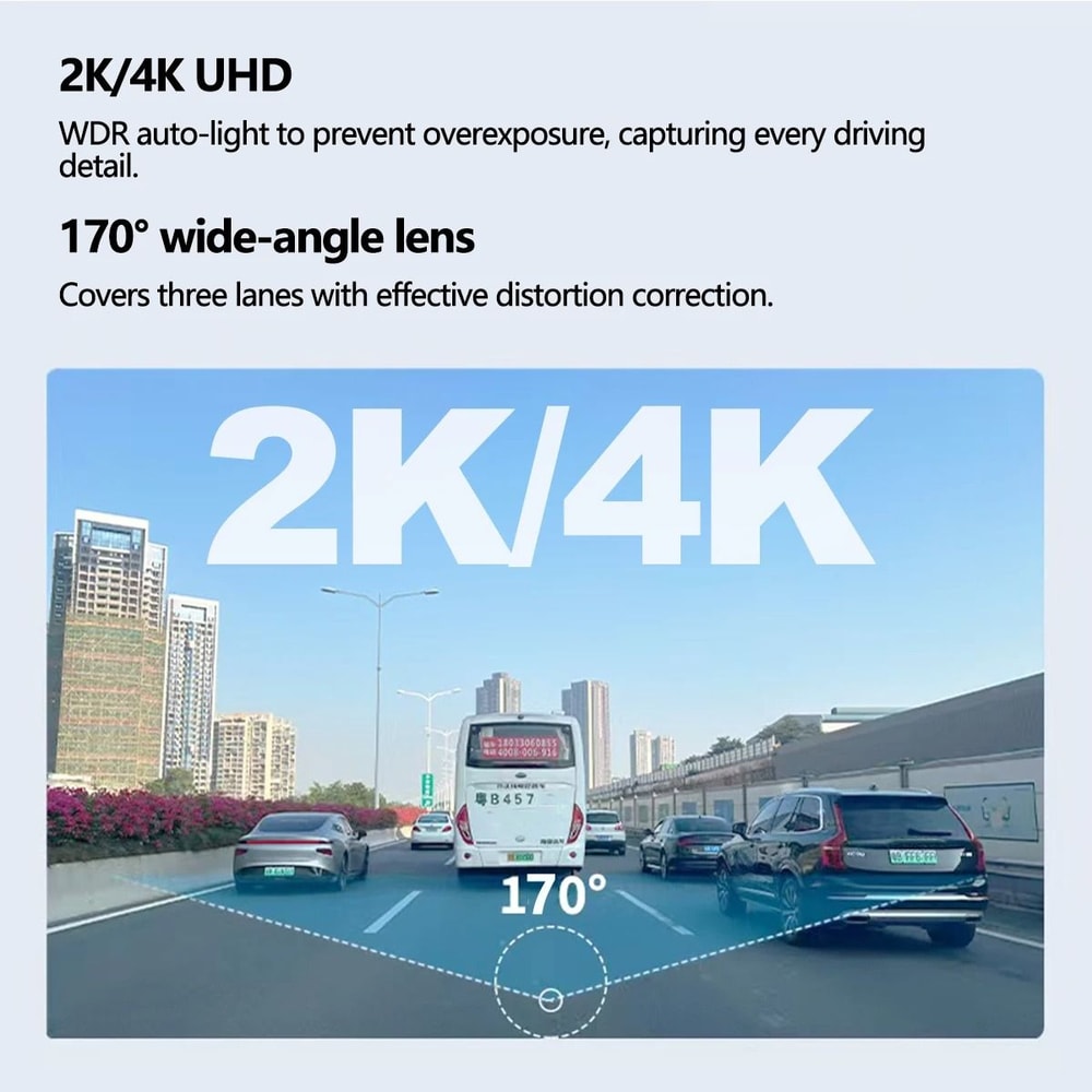 4K WiFi Mini Dash Cam Car Driving Recorder With Parking Monitor 9
