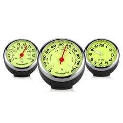 luminous car dashboard clock thermometer hygrometer ornament